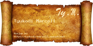 Tyukodi Marcell névjegykártya