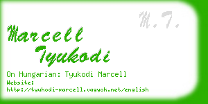 marcell tyukodi business card